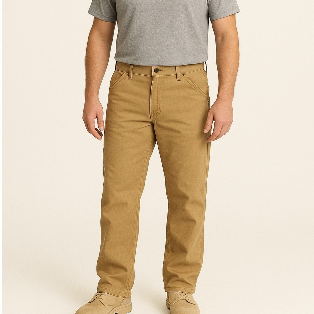 Carhartt Loose‎ Fit Canvas Work Pants Carpenter Utility Khaki Brown Size 40x32